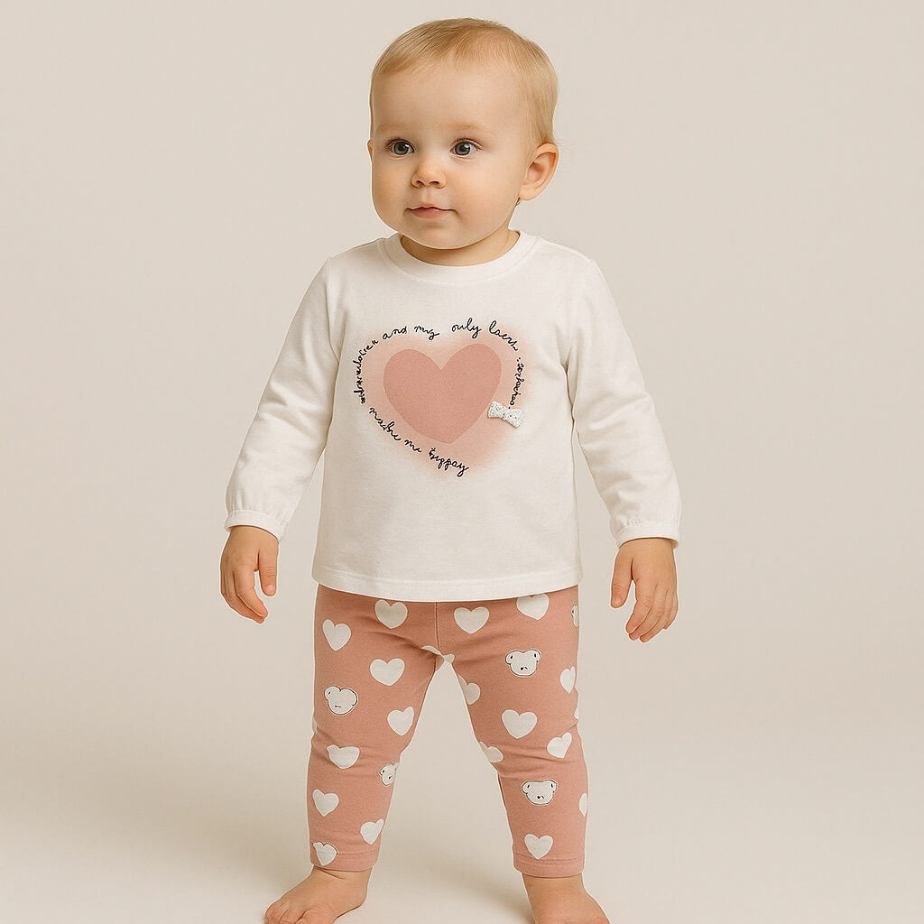 Baby-Mädchen-Baumwoll-Outfit