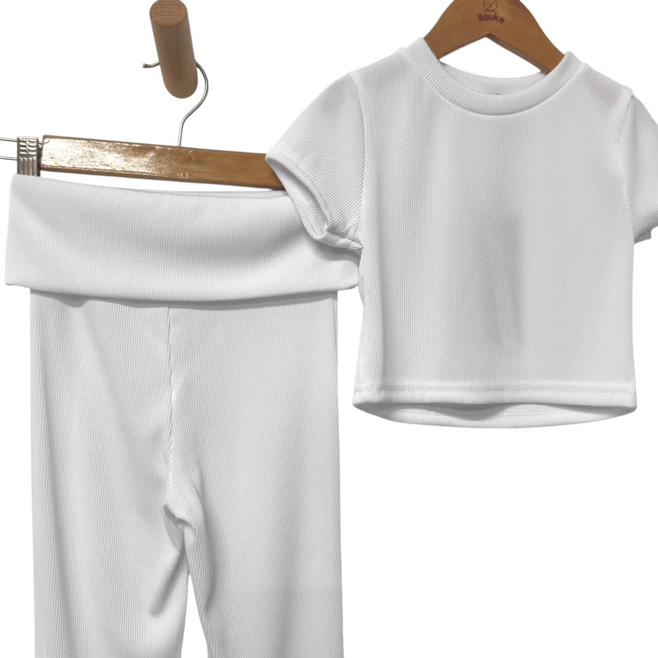 Geripptes Baby-Mädchen-Set