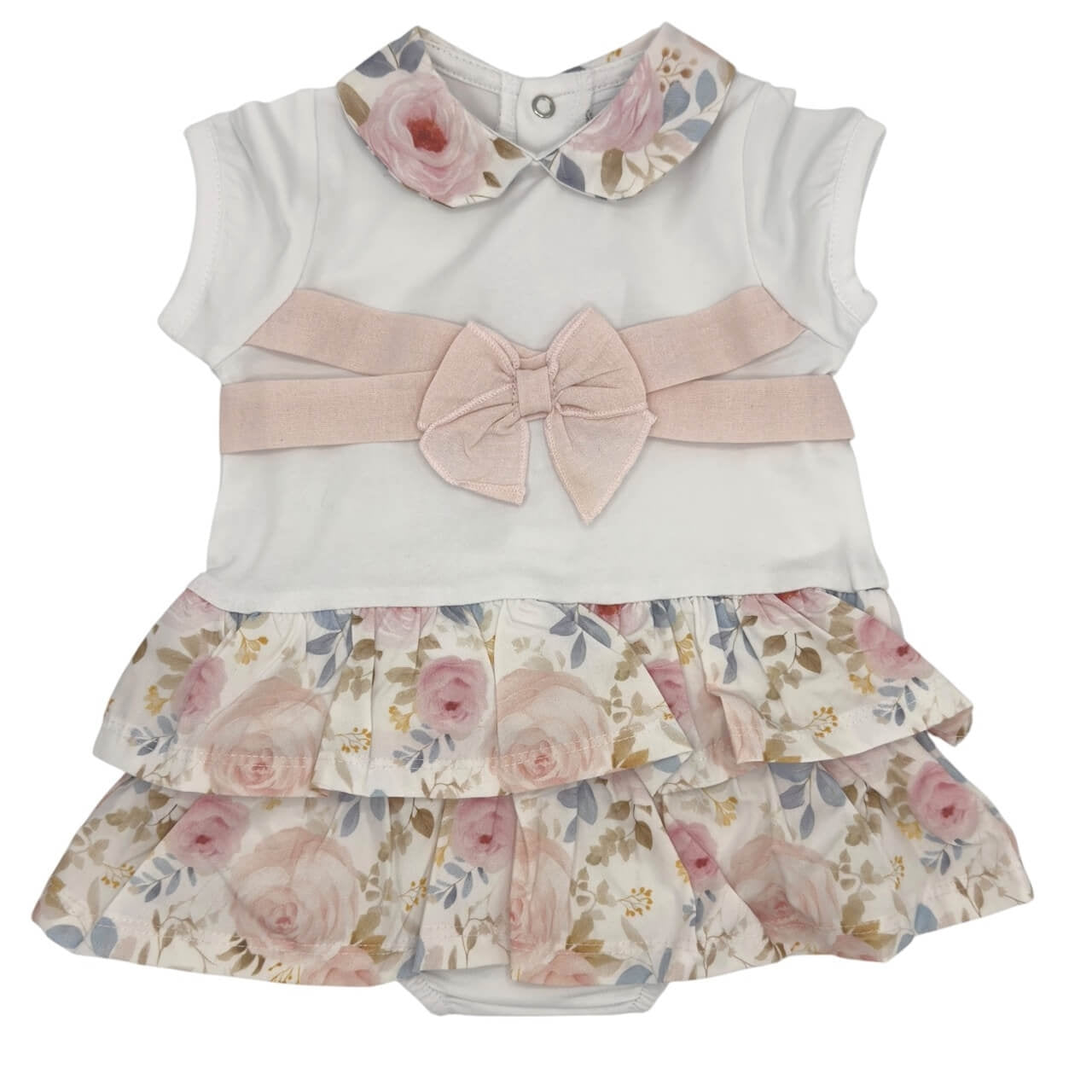 Stramplerkleid aus Baumwolle für Babys (Mädchen)