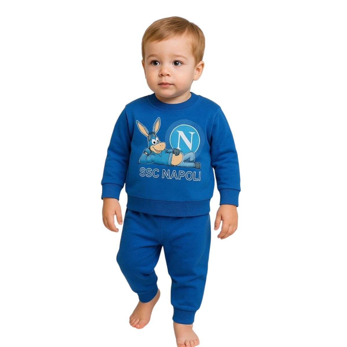 SSC Napoli Pyjama aus warmer Baumwolle