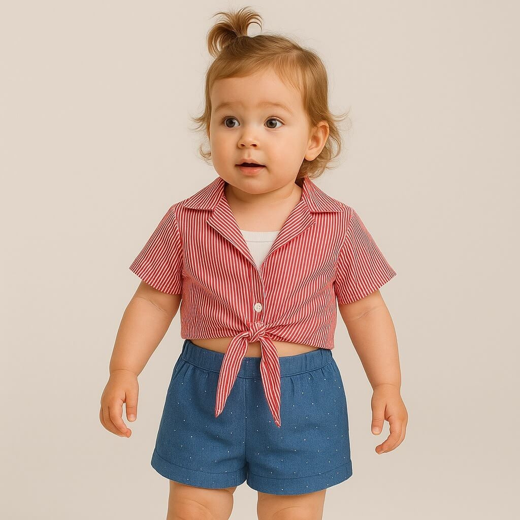 Sommerliches Baby-Outfit