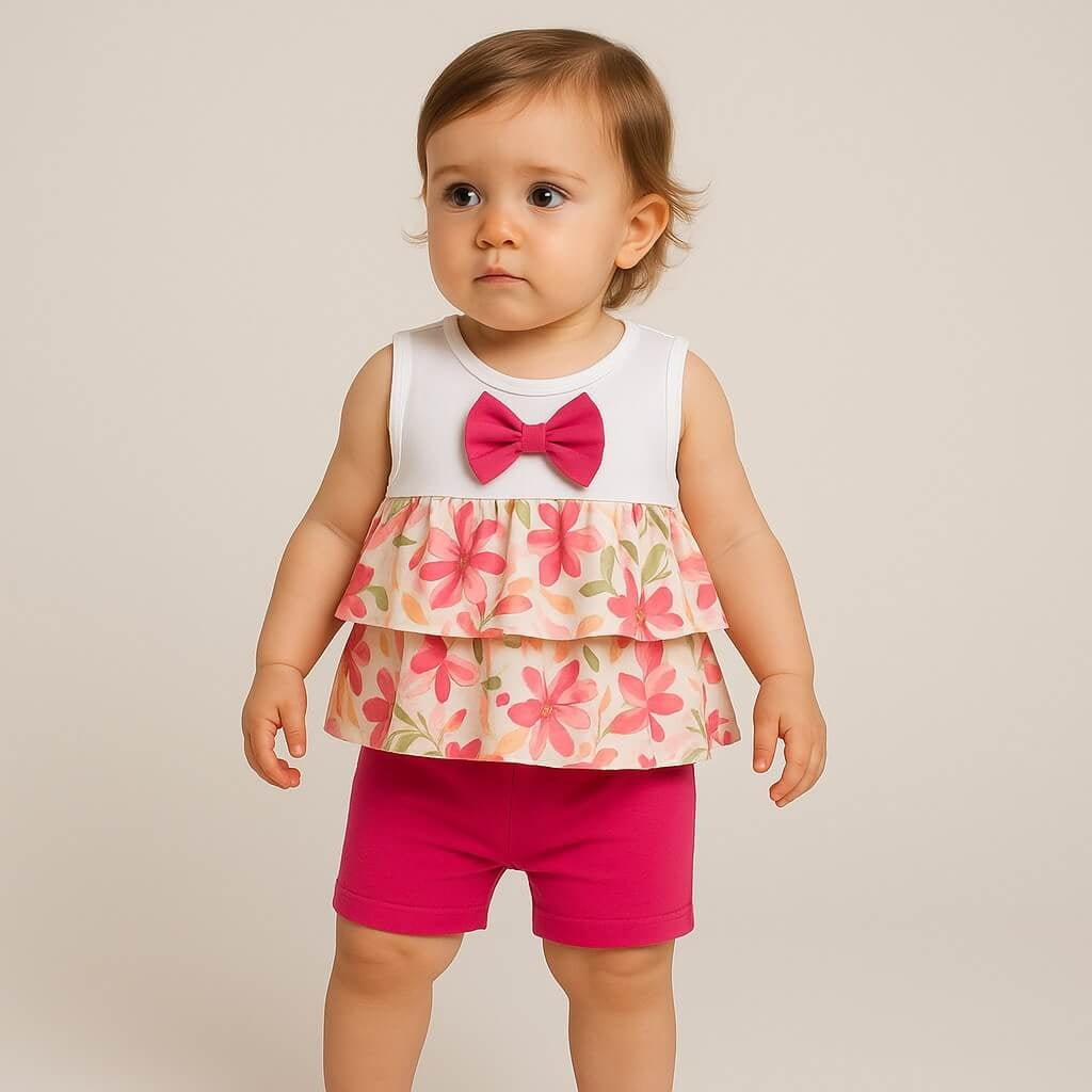 Baby-Mädchen-Baumwoll-Outfit