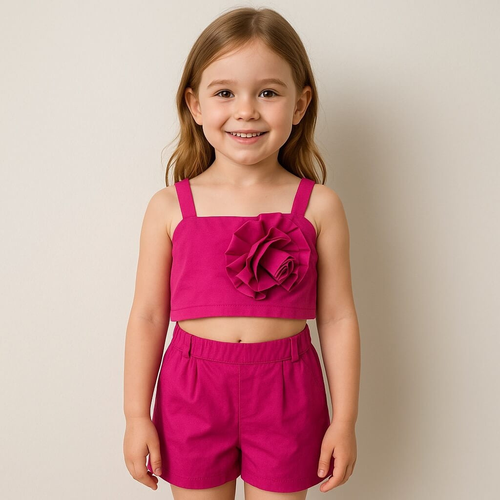 Completo Bambina Top e Shorts