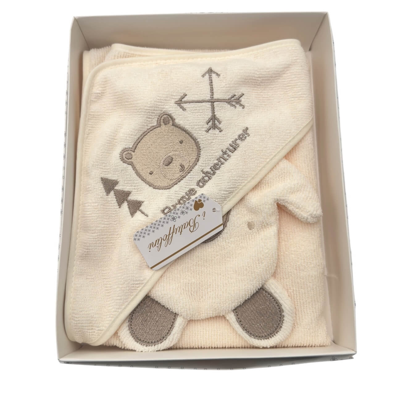 2-teiliges Dreieck-Bademantel-Set