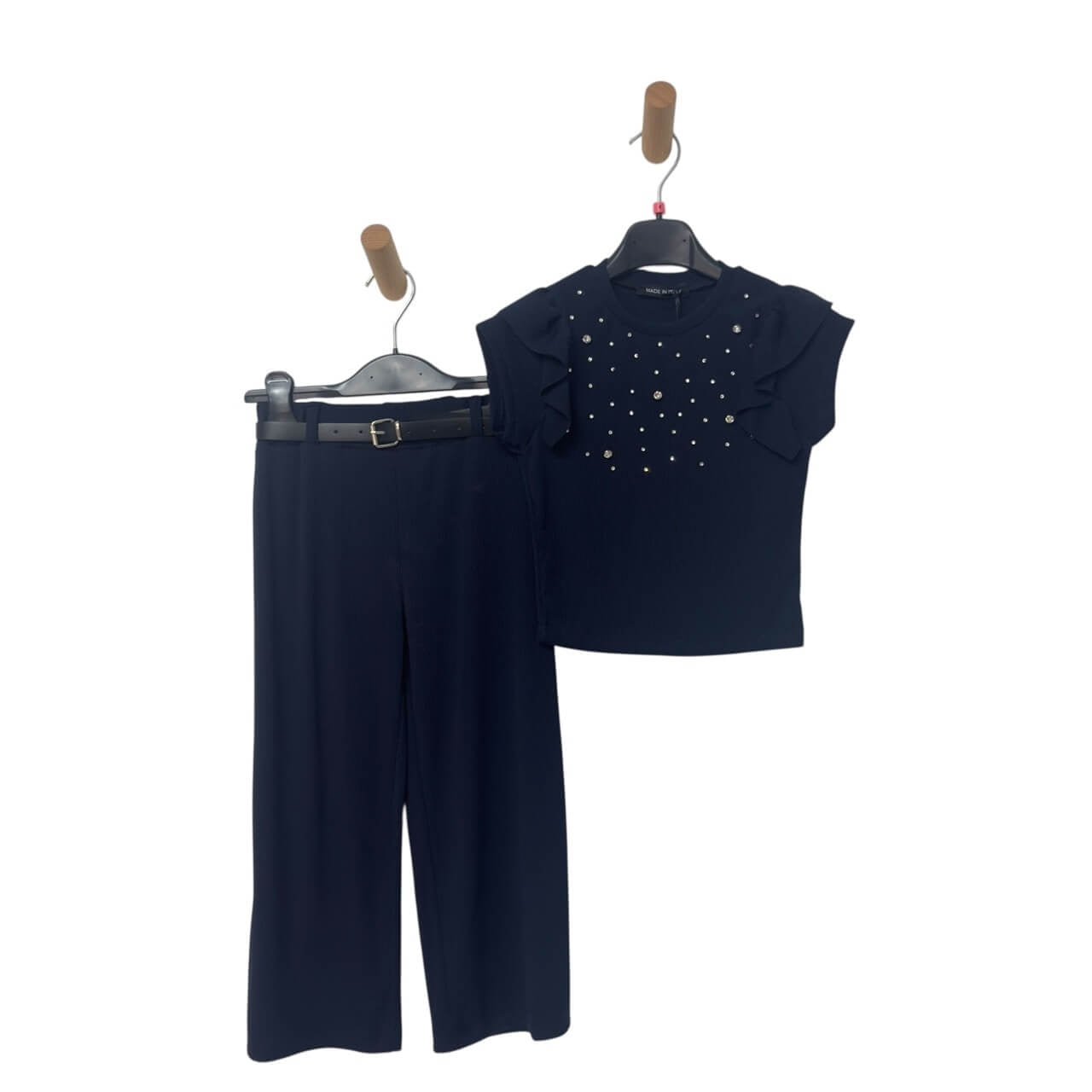 Geripptes Baby-Mädchen-Set