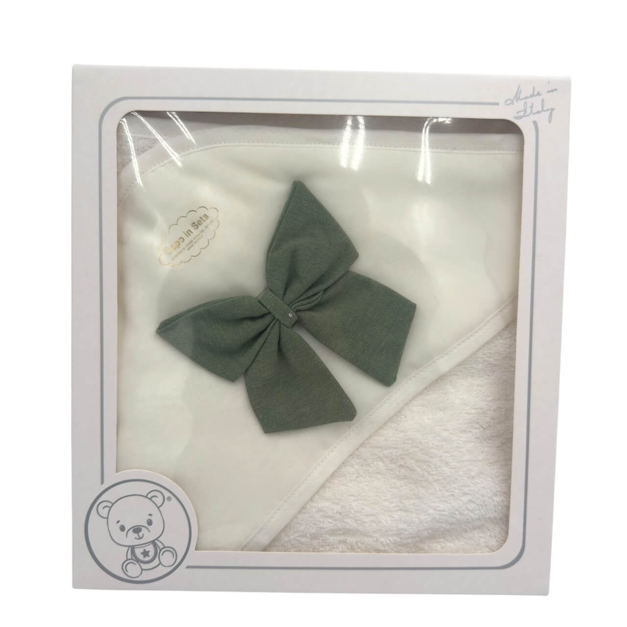 Dreieckiger Bademantel mit Schleife