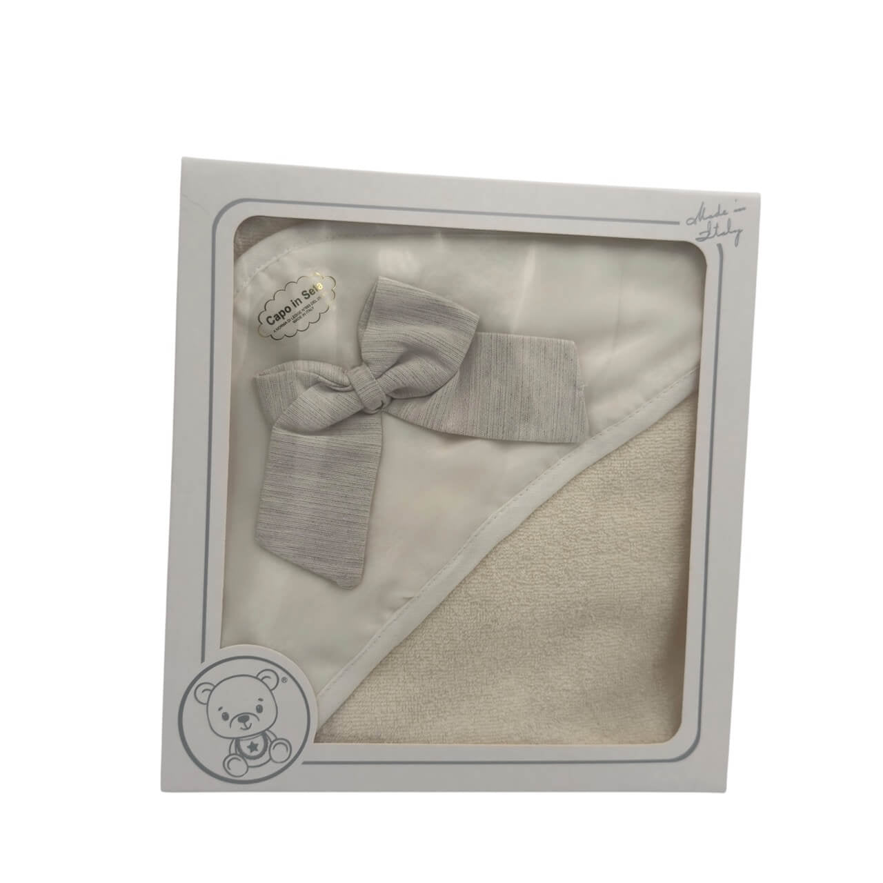 Dreieckiger Bademantel mit Schleife