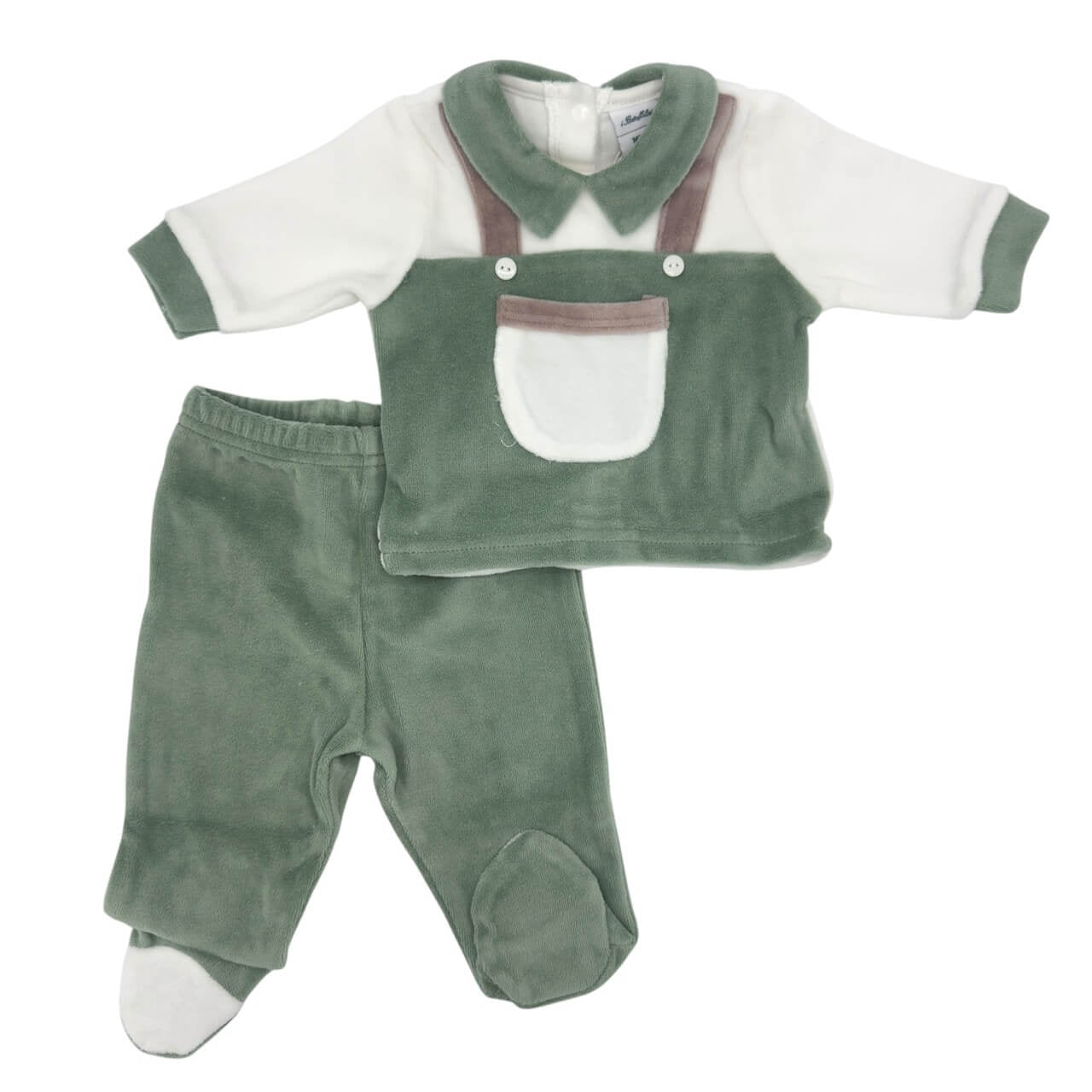 2-teiliger Chenille-Strampler mit Bällen