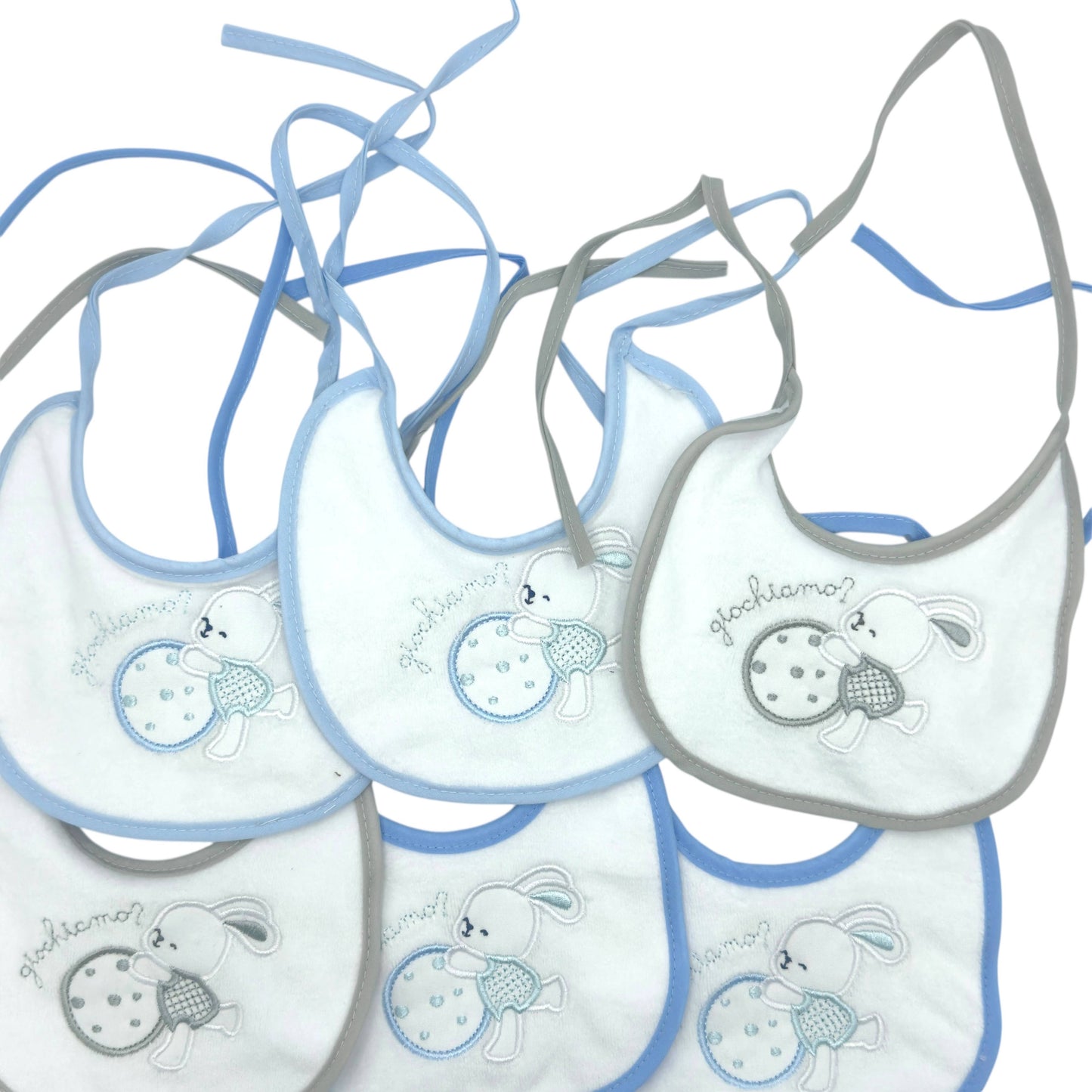 6 pastellfarbene Kliniklätzchen