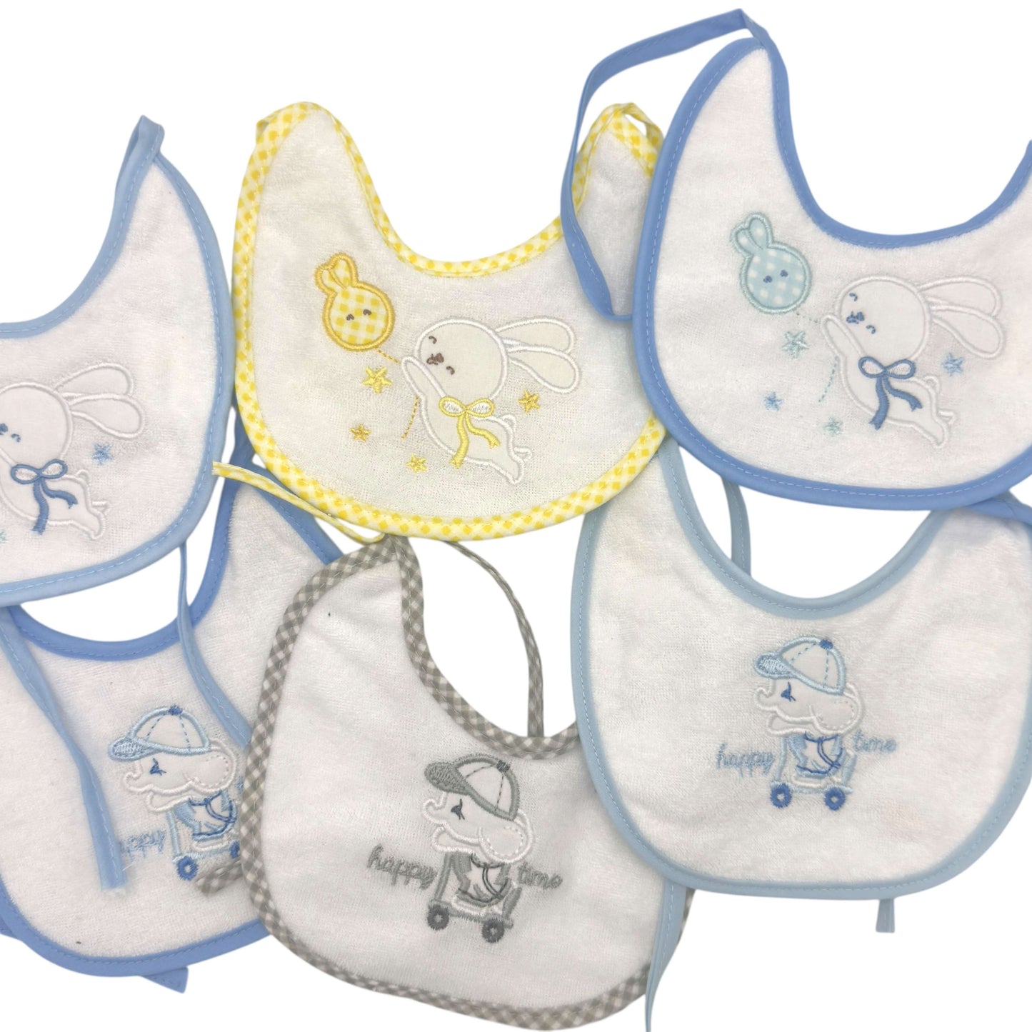 6 pastellfarbene Kliniklätzchen