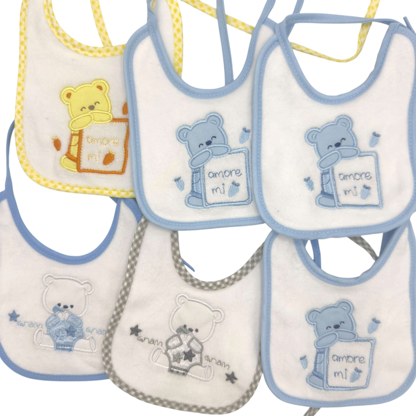 6 pastellfarbene Kliniklätzchen