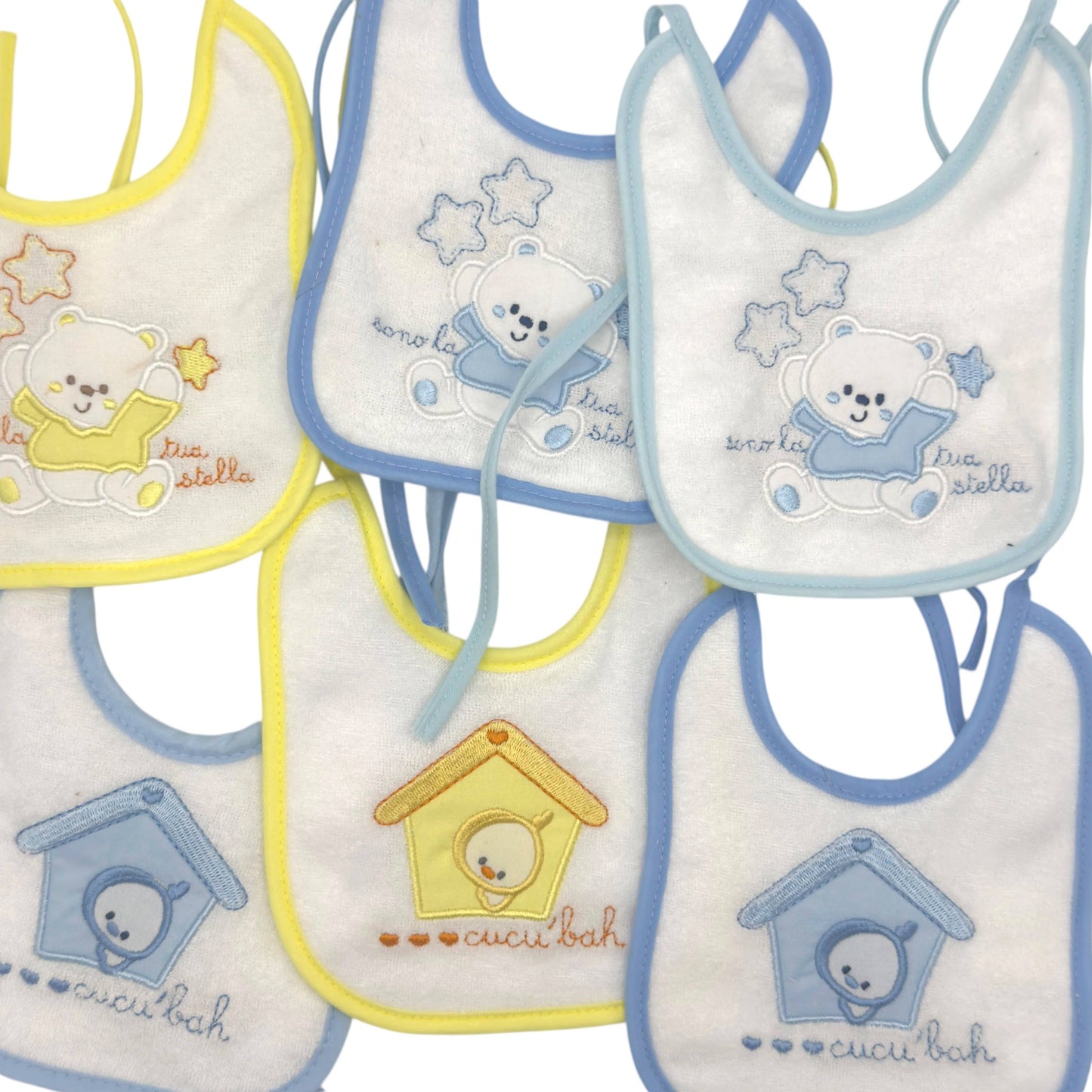 6 pastellfarbene Kliniklätzchen