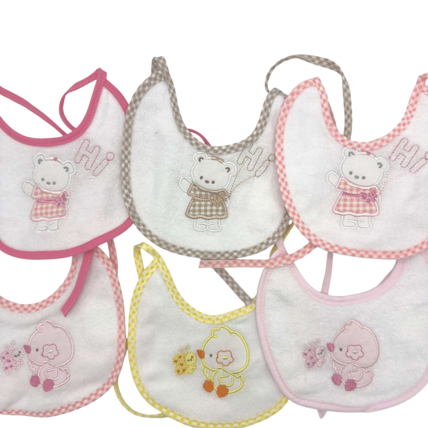 6 pastellfarbene Kliniklätzchen