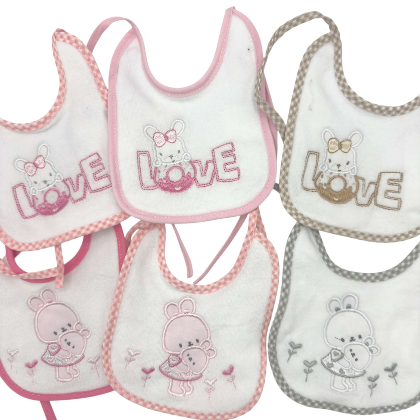 6 pastellfarbene Kliniklätzchen