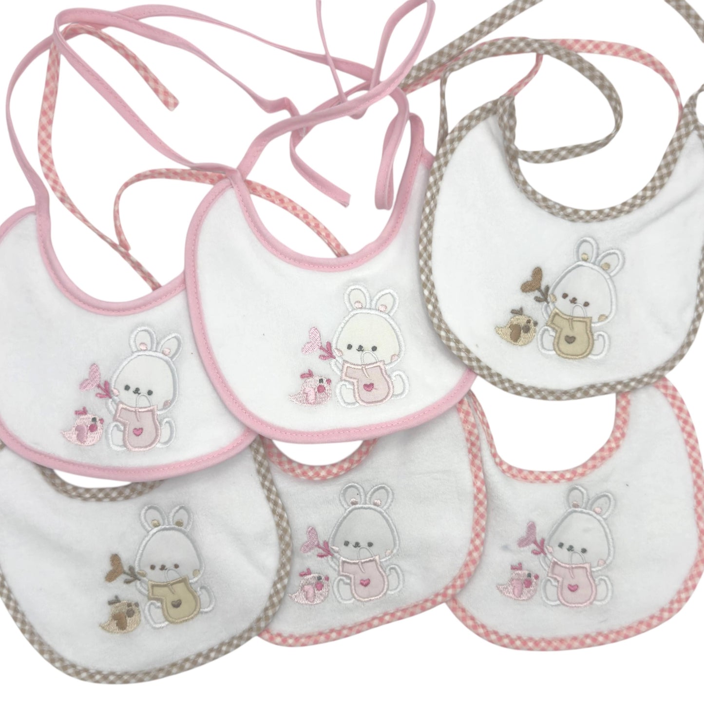 6 pastellfarbene Kliniklätzchen