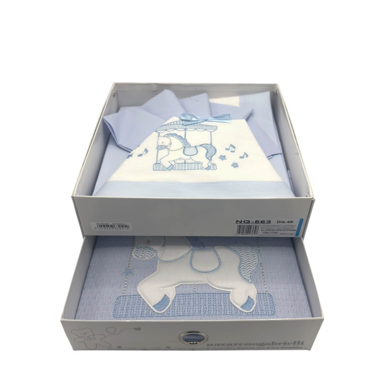 Kompletter Satz Bettwäsche + Baumwollbezug für Kinderbett