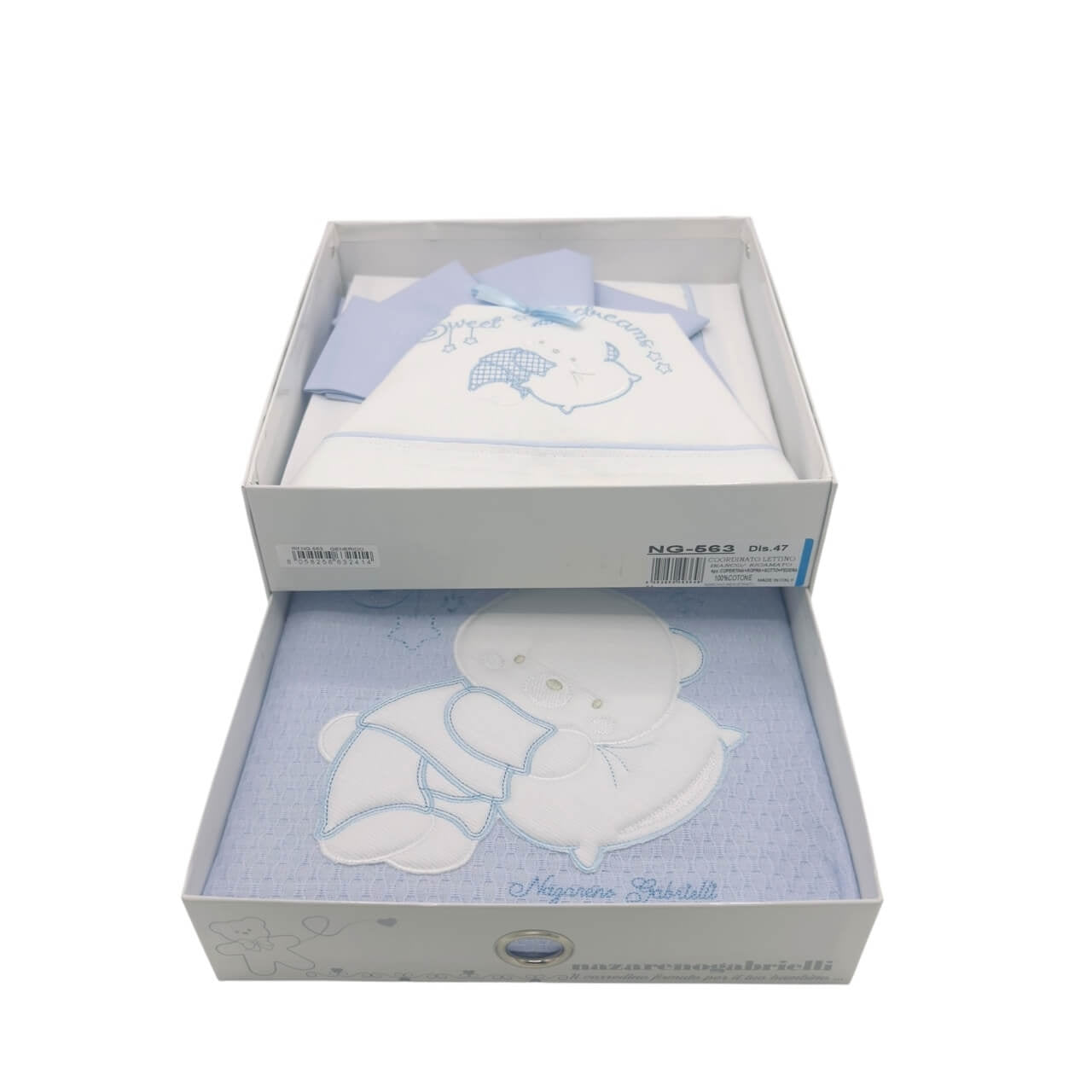 Kompletter Satz Bettwäsche + Baumwollbezug für Kinderbett