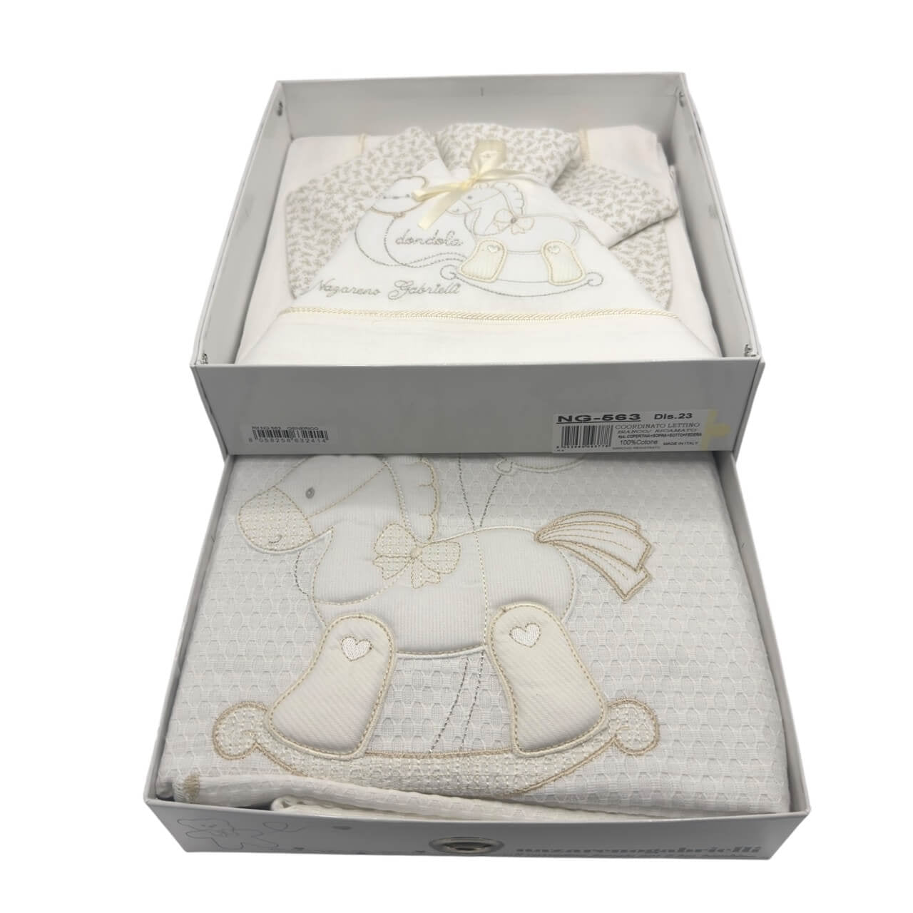 Kompletter Satz Bettwäsche + Baumwollbezug für Kinderbett