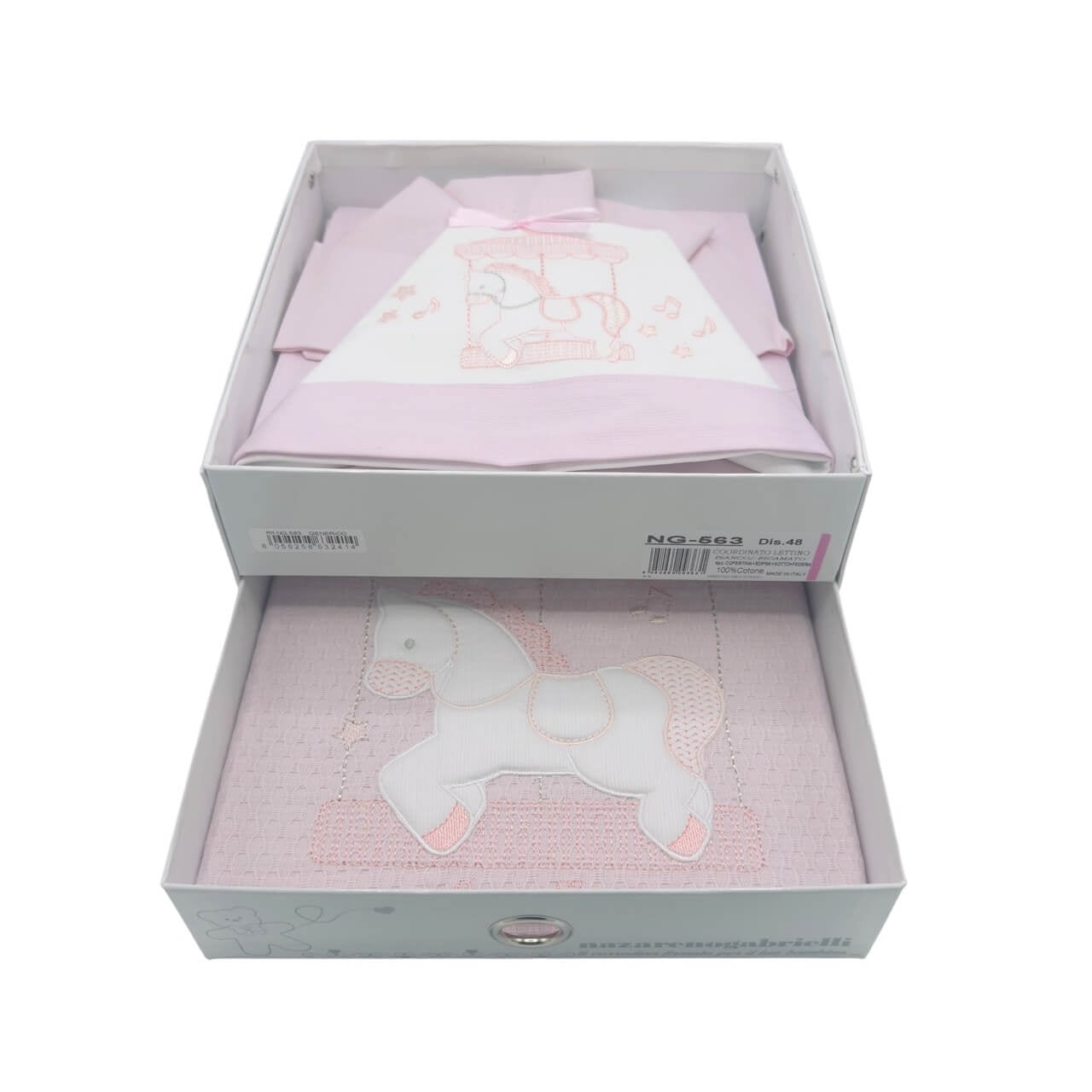 Kompletter Satz Bettwäsche + Baumwollbezug für Kinderbett