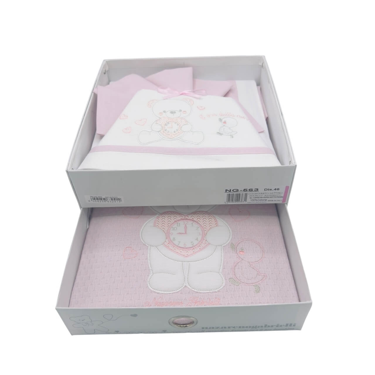 Kompletter Satz Bettwäsche + Baumwollbezug für Kinderbett