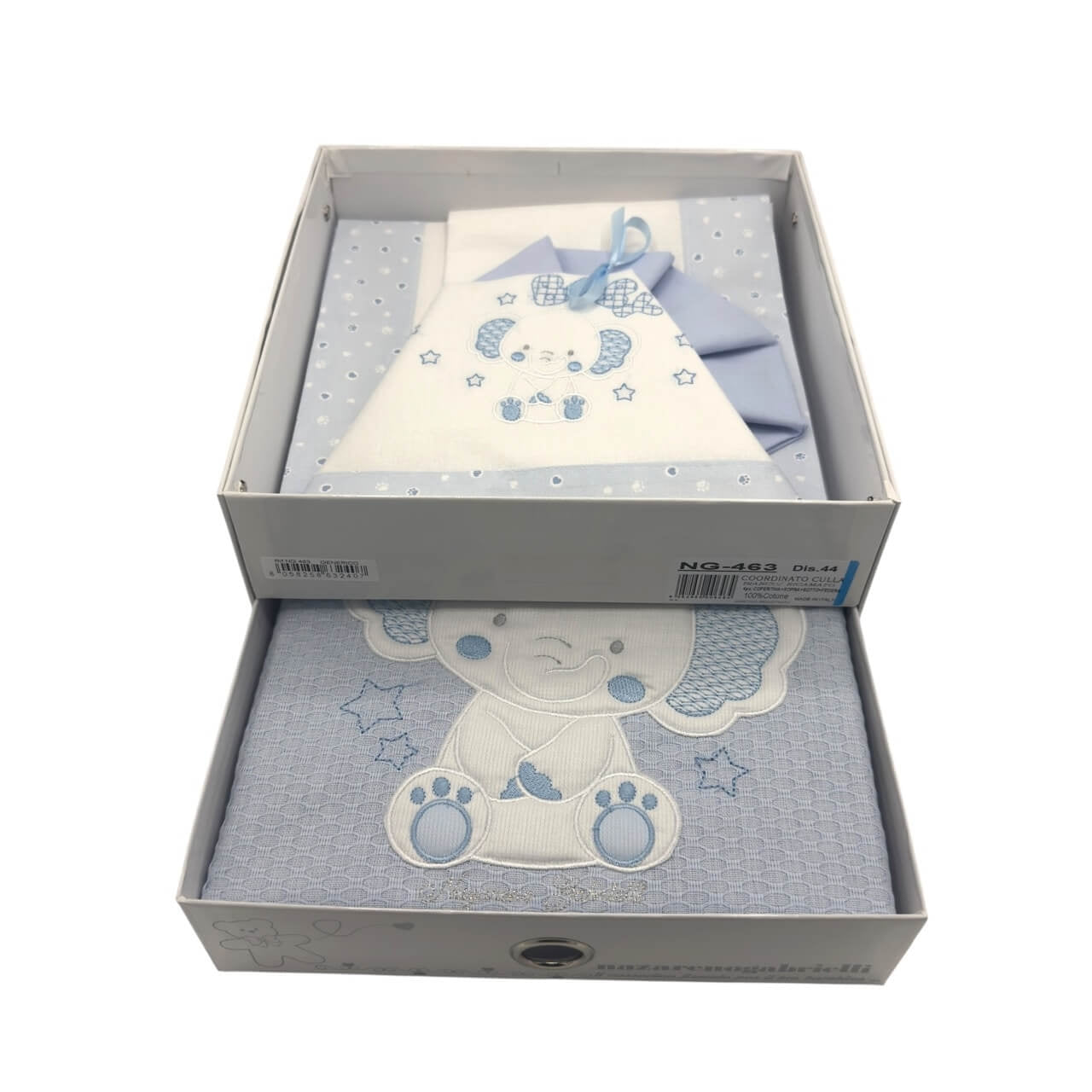 Kompletter Satz Bettlaken + Kinderwagenbezug aus Baumwolle