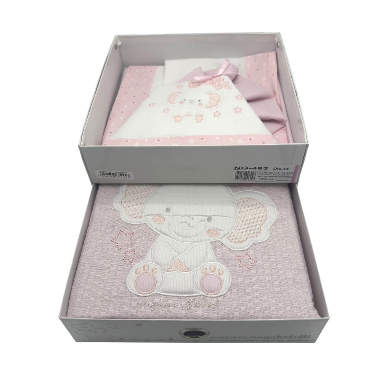 Kompletter Satz Bettlaken + Kinderwagenbezug aus Baumwolle