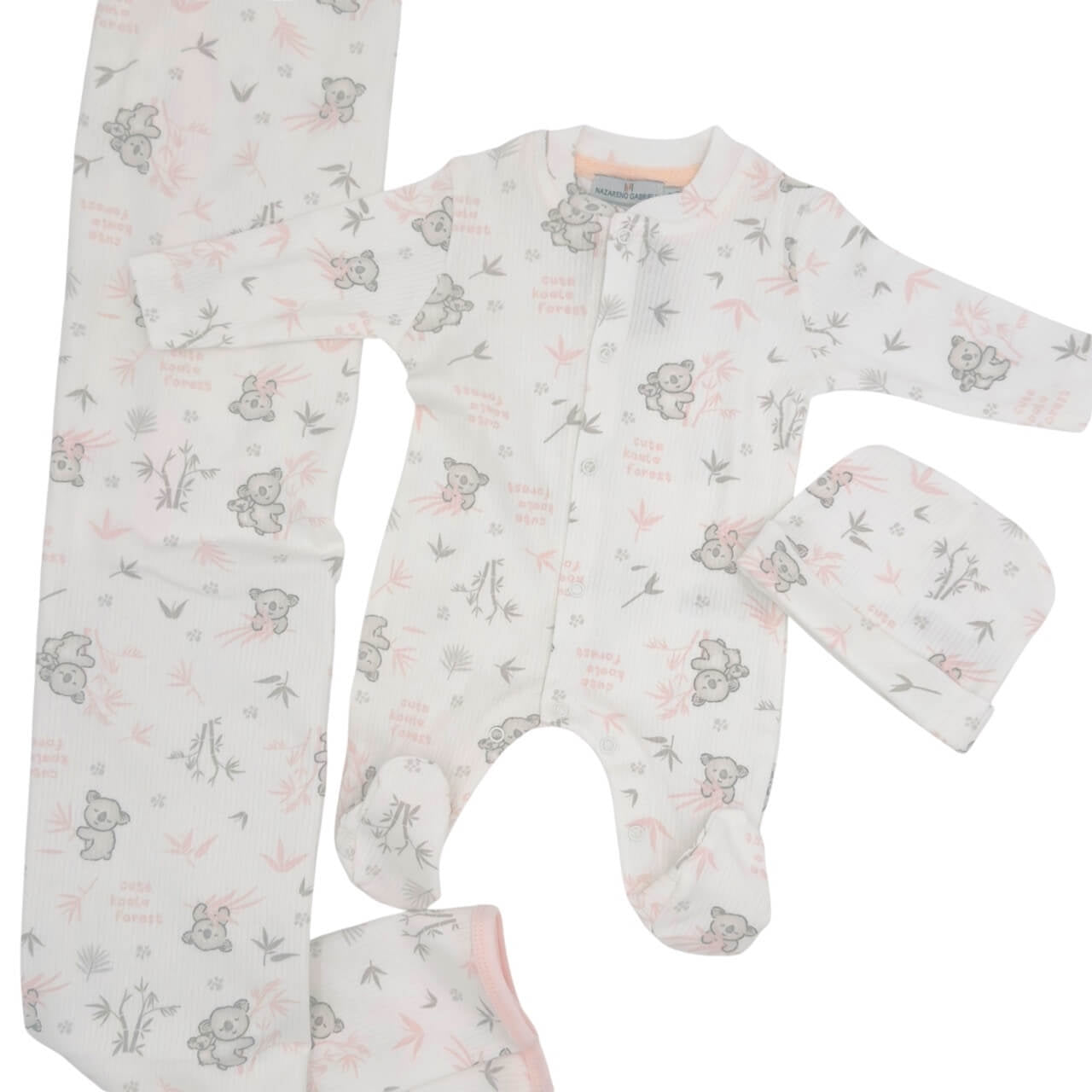 3-teiliges warmes Baumwollset von Nazareno Gabrielli