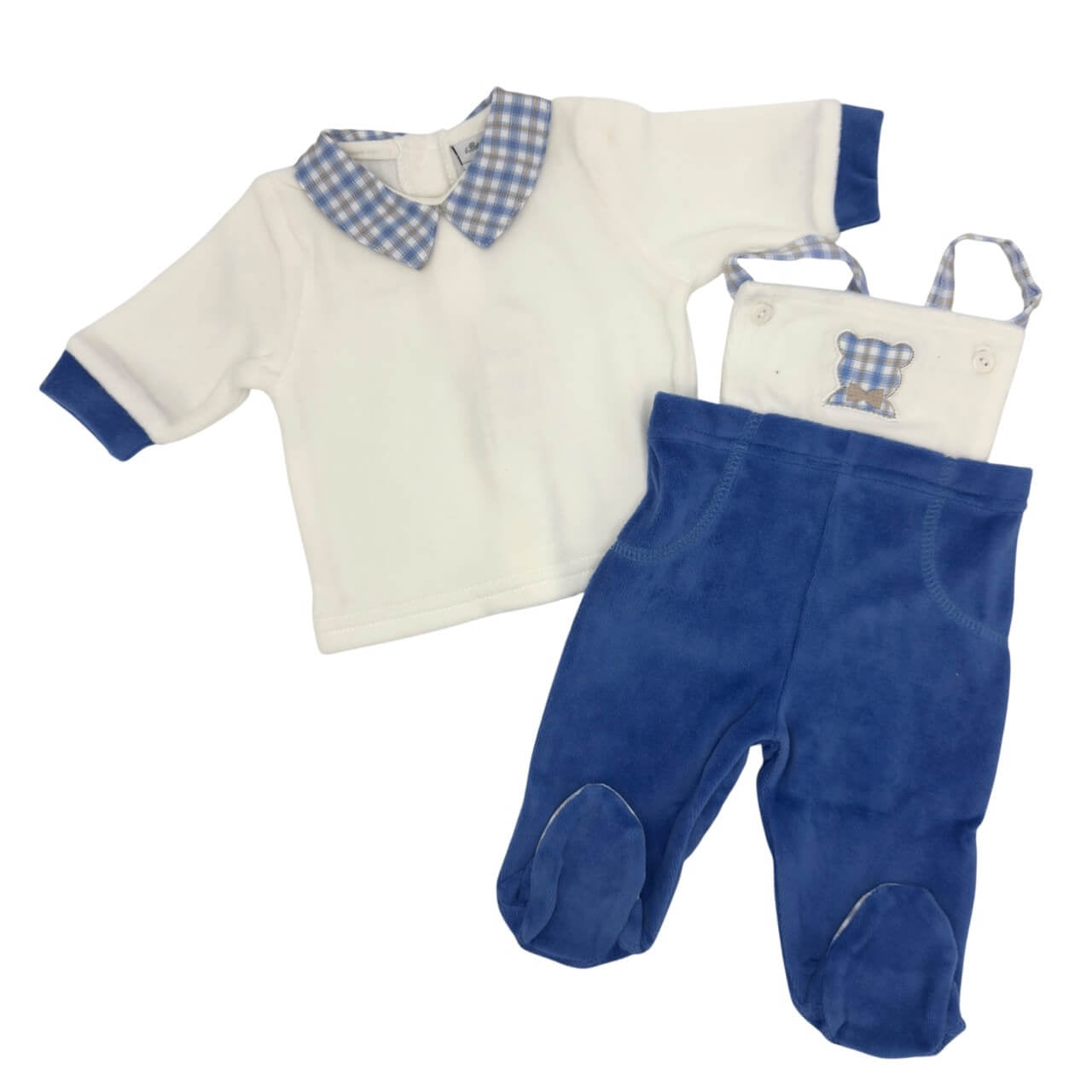 2-teiliger Chenille-Strampler mit Bällen