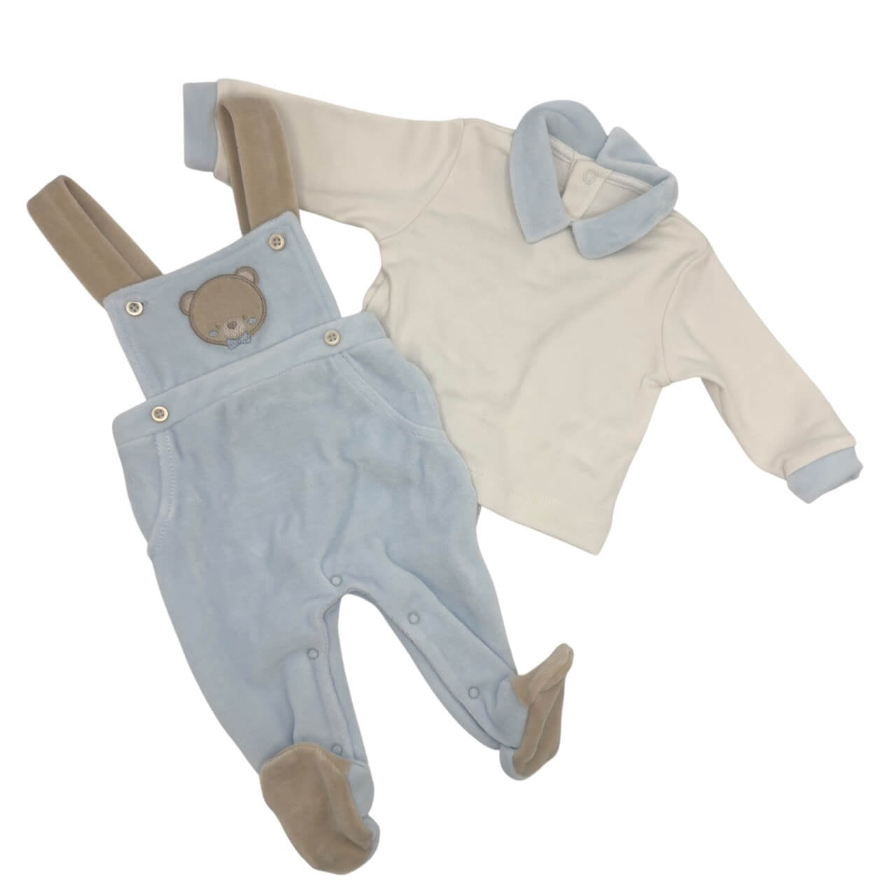 Chenille-Playsuit/Latzhose von Les Jolies