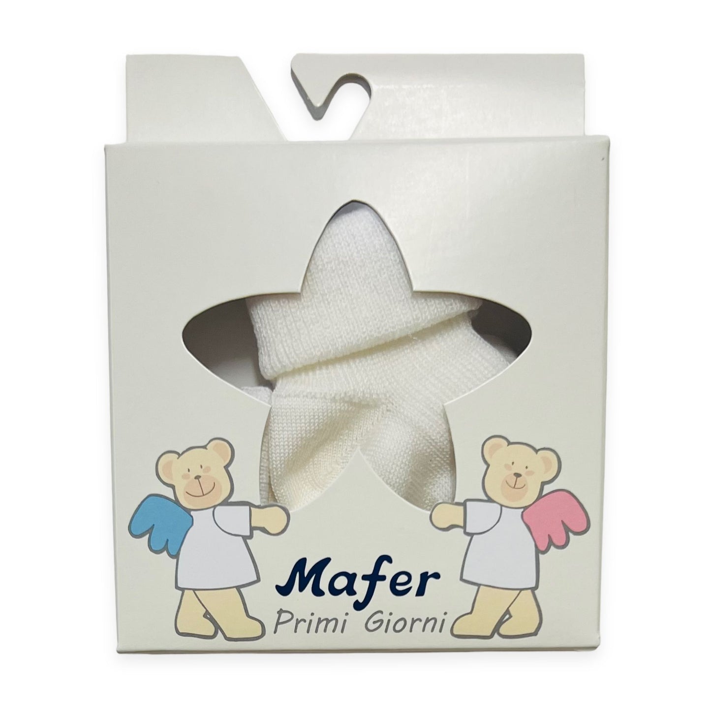 2 warme Baumwollsocken 0/3 Monate