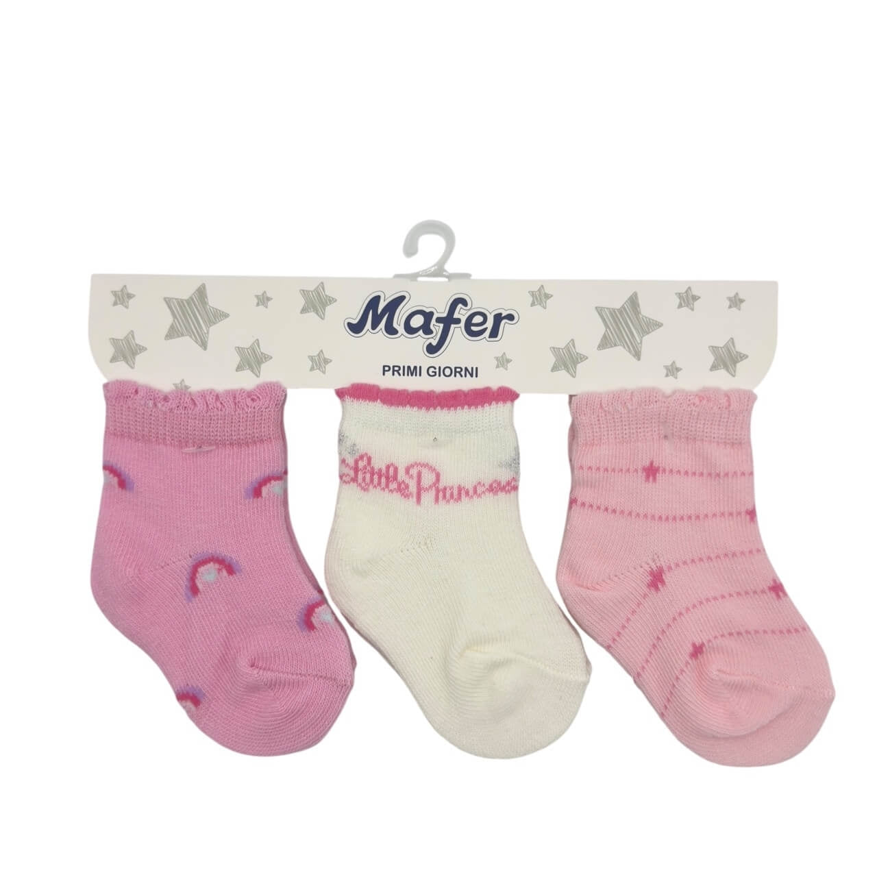 Tris warme Baumwollsocken 0/3 Monate