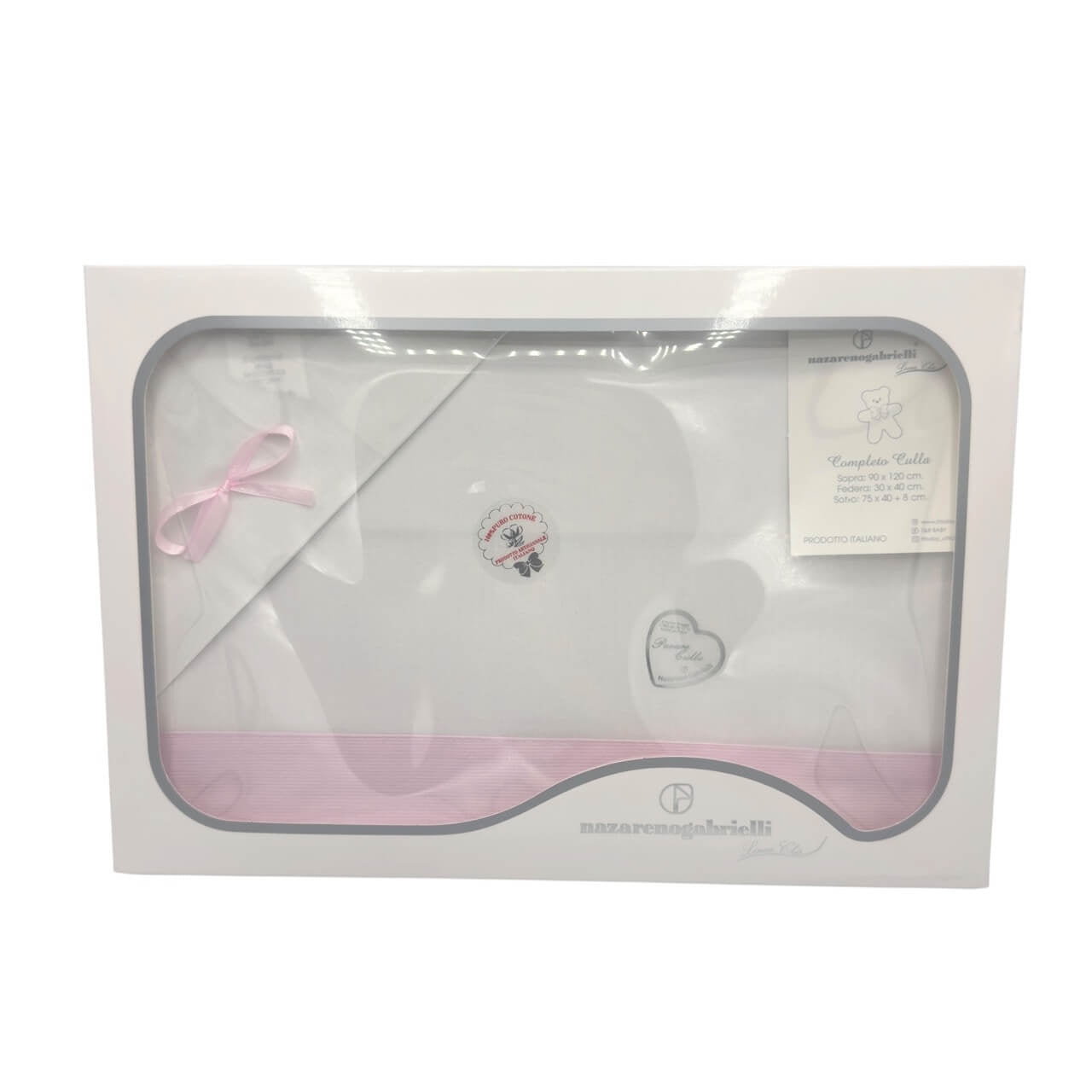 Komplettes Kinderwagenset zum Bedrucken und Besticken 100% Baumwolle