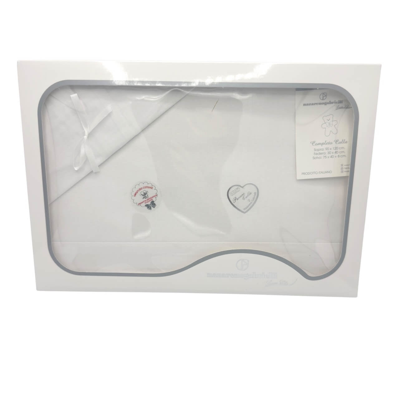 Komplettes Kinderwagenset zum Bedrucken und Besticken 100% Baumwolle