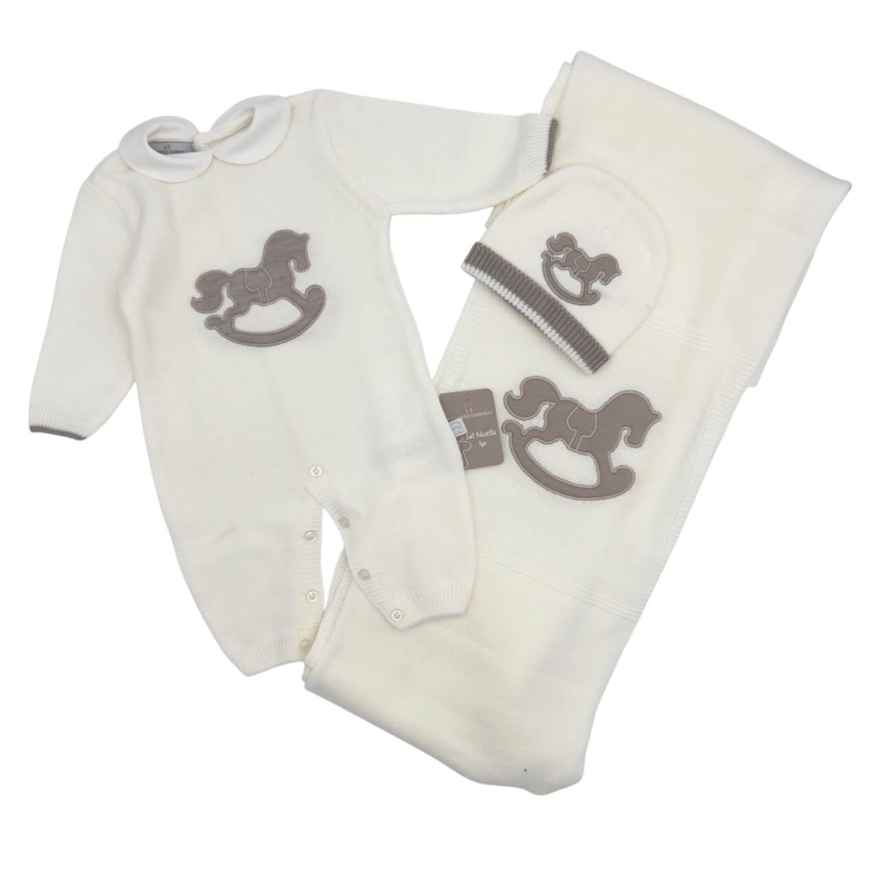 3-teiliges Set aus Nazareno Gabrielli-Wolle