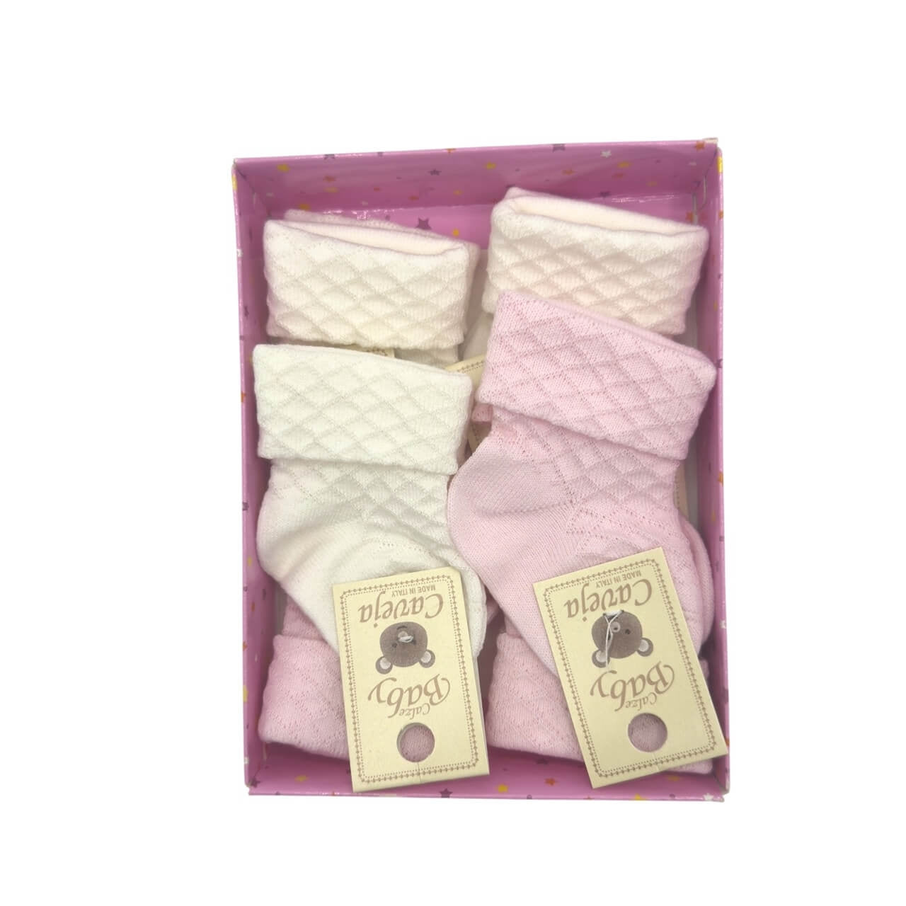 6 warme Baumwollsocken 0/3 Monate