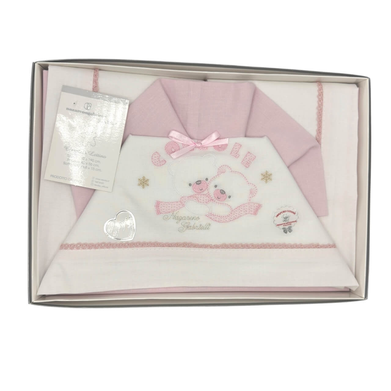 Completo Culla/Lettino 100% Cotone