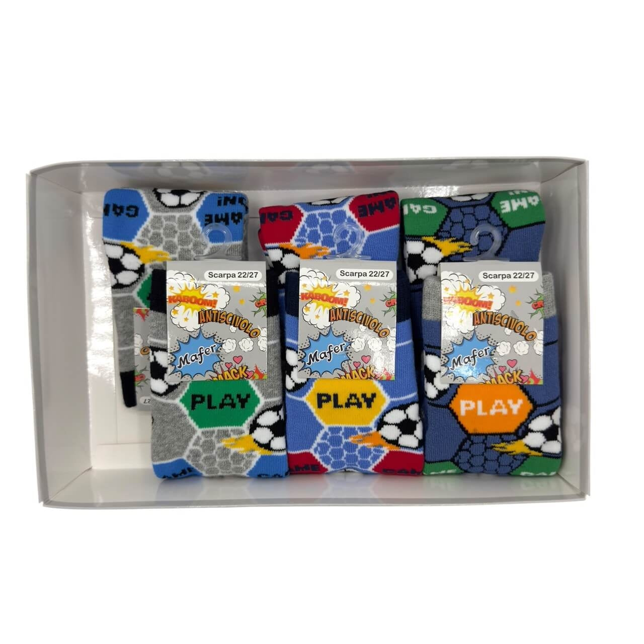 6 Calzini Antiscivolo Caldo Cotone Bimbo