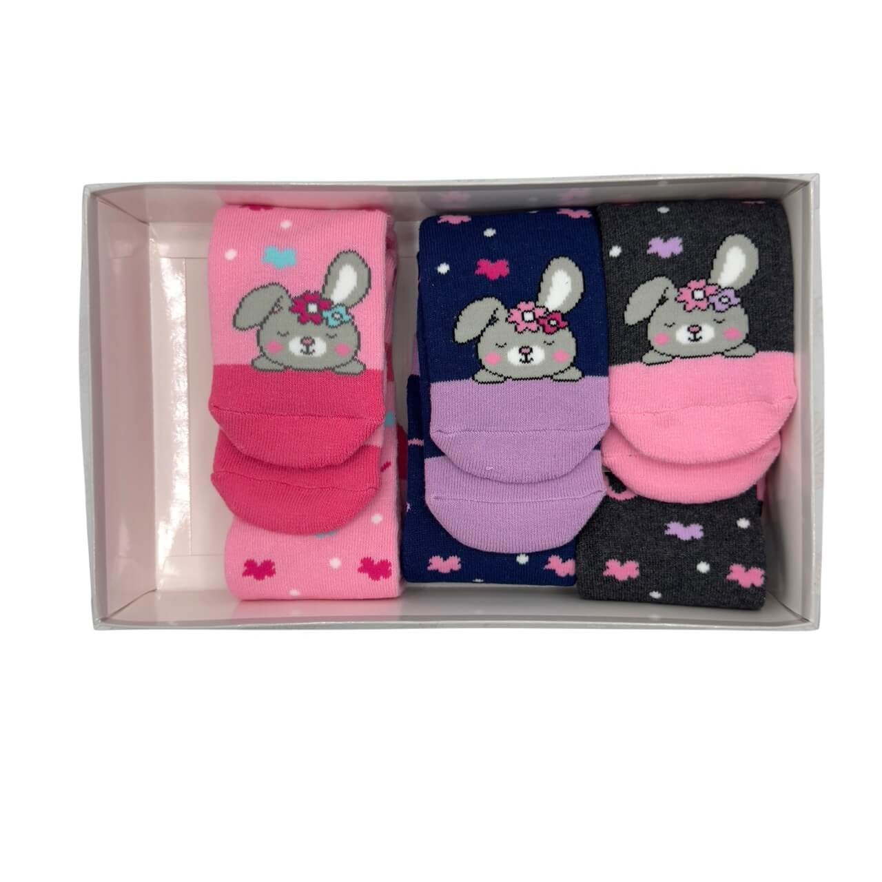 6 Calzini Antiscivolo Caldo Cotone Bimbo