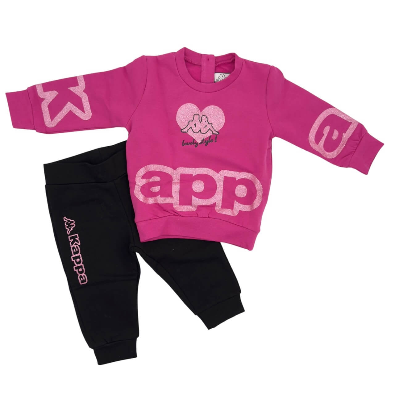 Tuta Felpata Kappa Neonata