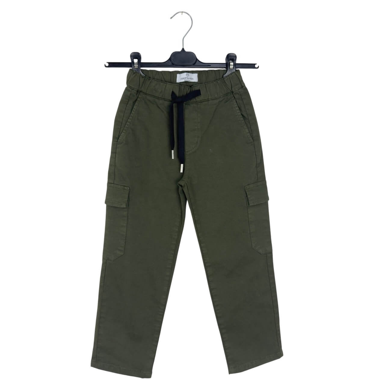 Pantalone Cargo Bimbo Verde Militare