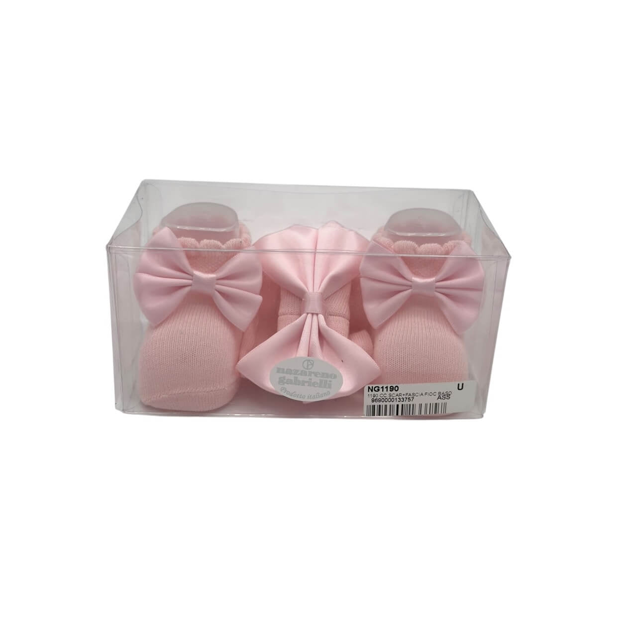 Set Scarpine + Fascia Neonata in Caldo cotone