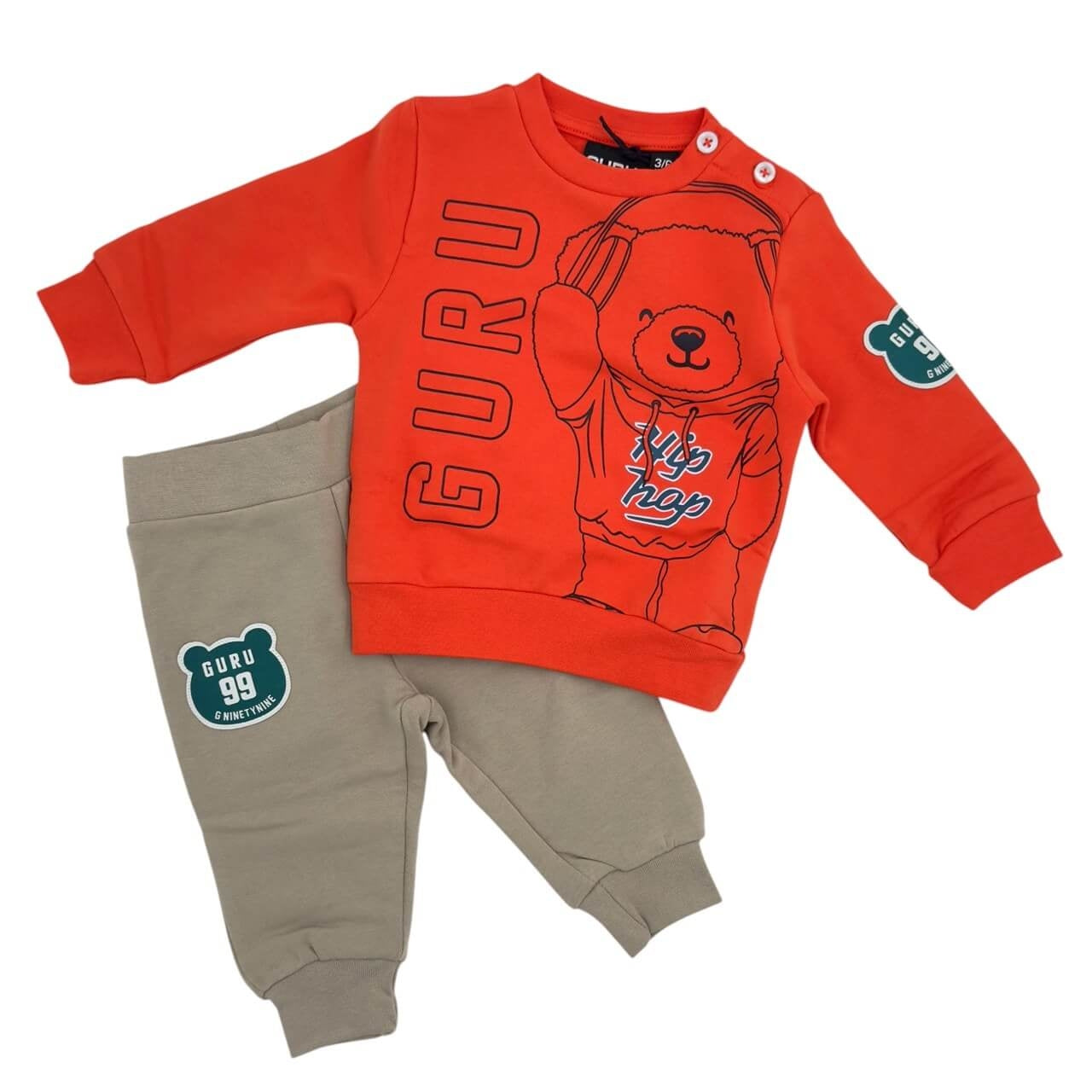 Tuta Felpata Guru Neonato