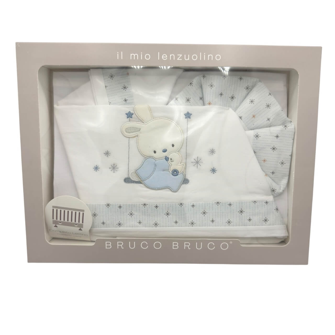 Completo Lettino Bruco Bruco 100% Cotone