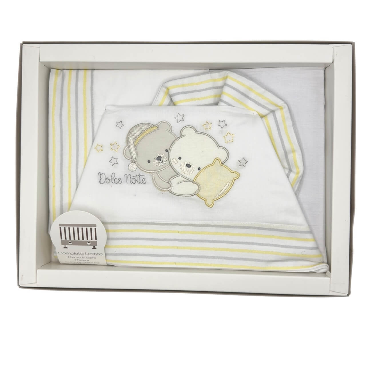 Completo Lettino Bruco Bruco 100% Cotone