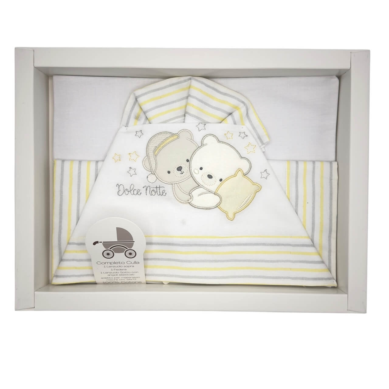 Completo Carrozzina Bruco Bruco 100% Cotone