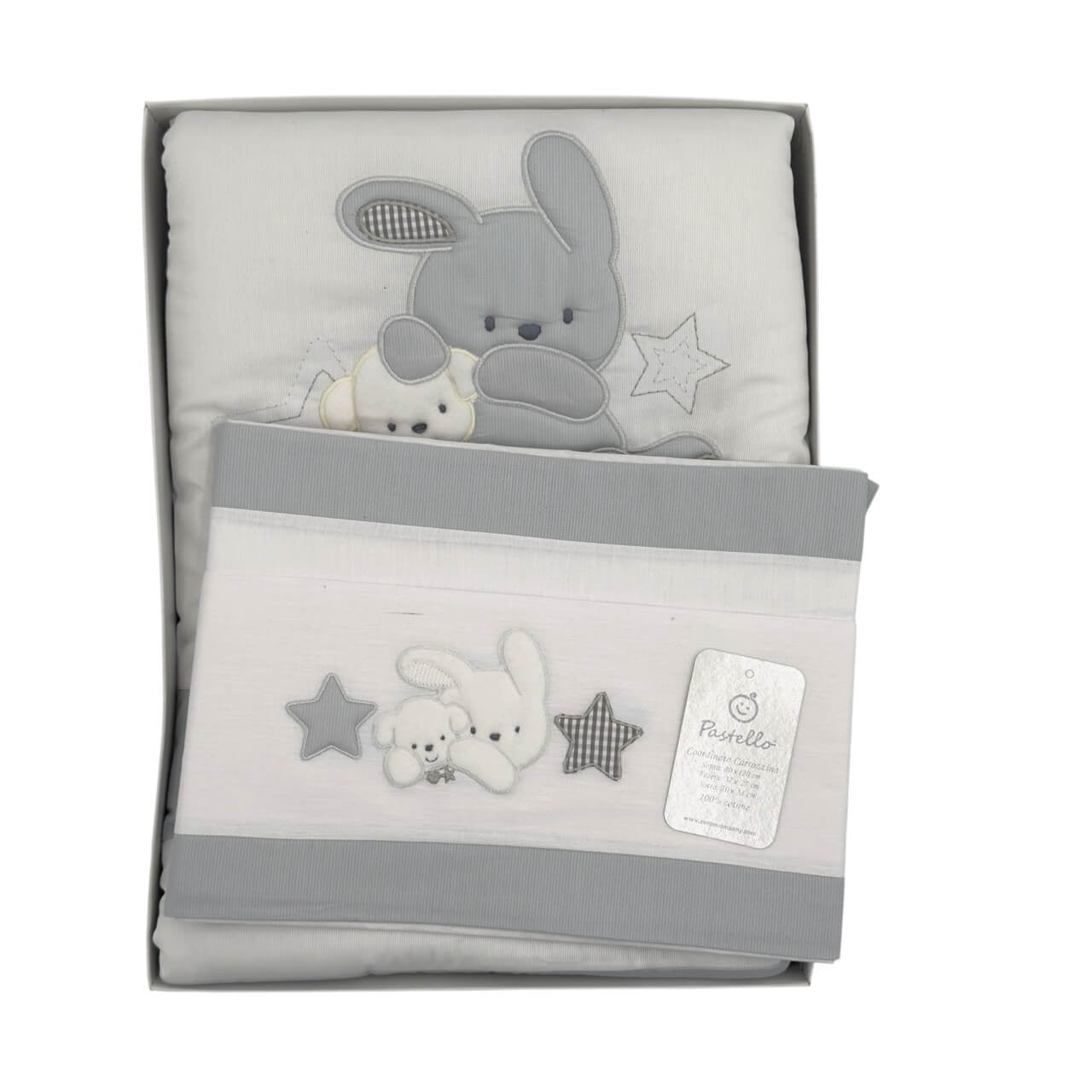 Completo Lenzuola + Trapunta Sfoderabile Culla/passeggino