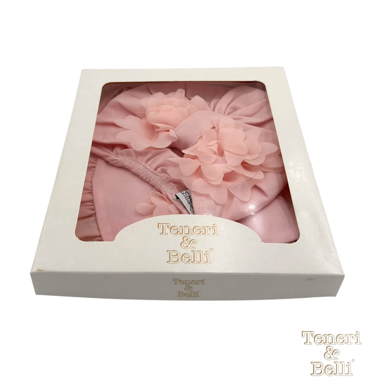 Set Cappello + Bavetta in Cotone Teneri e Belli