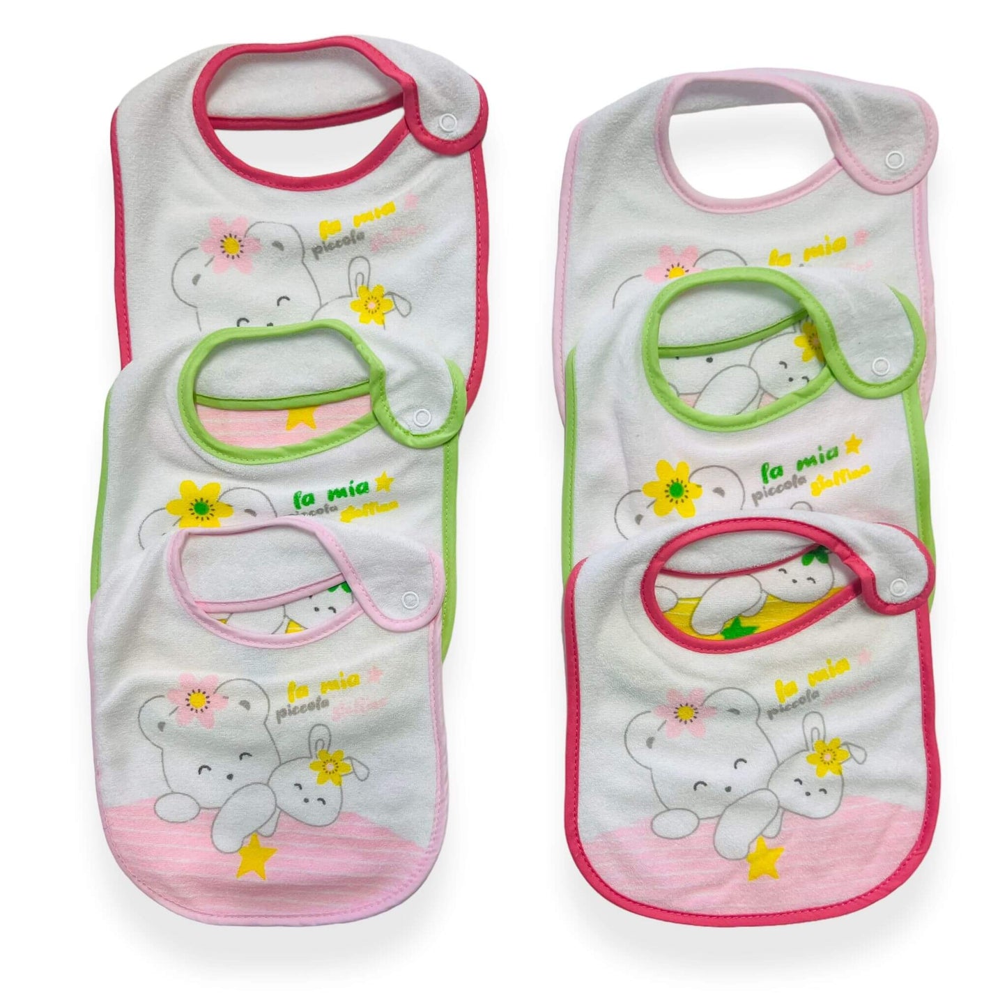 6 Melanie-Schwamm-Lätzchen