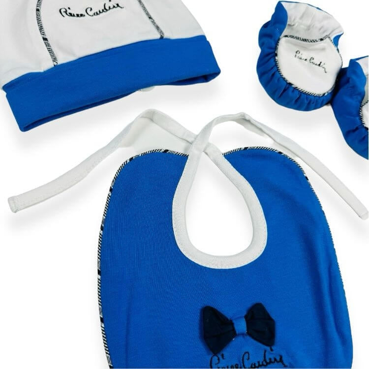 Set aus Baumwollmütze, Schuhen und Lätzchen in limitierter Auflage