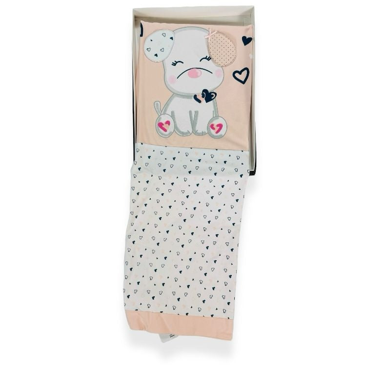 Kinderwagendecke Bidibimbo aus 100 % Baumwolle